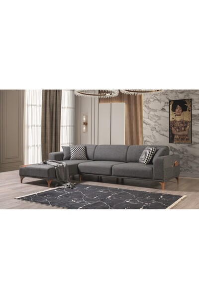 ERMU SOFA MODA KÖŞE TAKIMI GRİ