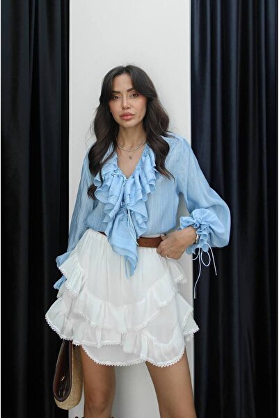 Rute butik Önü volanlı gömlek