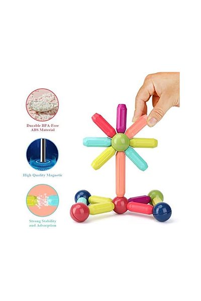 rexa Magnetic Stick and Balls Set -3D Puzzle- Building Blocks