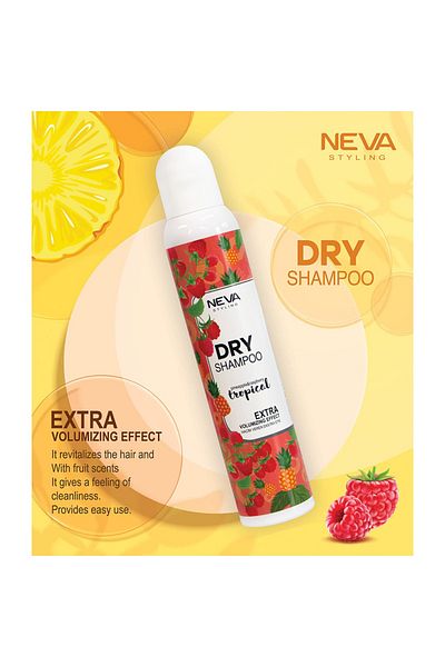 Neva Neva Styling Dry Shampoo Extra Volumizing Effect Tropical Pineapple & Raspberry, 200ml