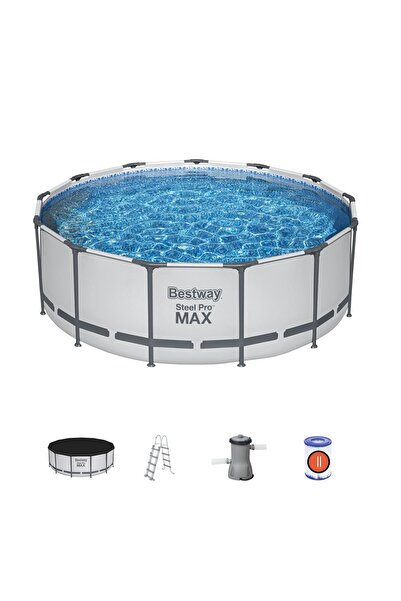 BESTWAY ® 5618w Steel Pro Max™ Prefabrik Yer Üstü Çember Havuz Seti 3,96 M X ...