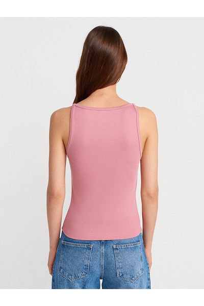 Dilvin 21048 Halter Neck Top-Rose