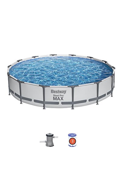 BESTWAY 56595 Steel Pro MAX Prefabrik Yer Üstü Havuz Seti 4,27 m x 84 cm