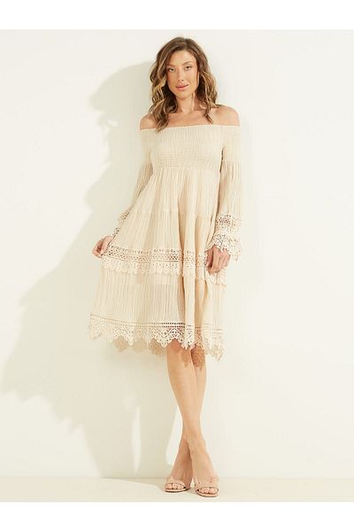 Guess 3 Qtr Slv Women's Dress