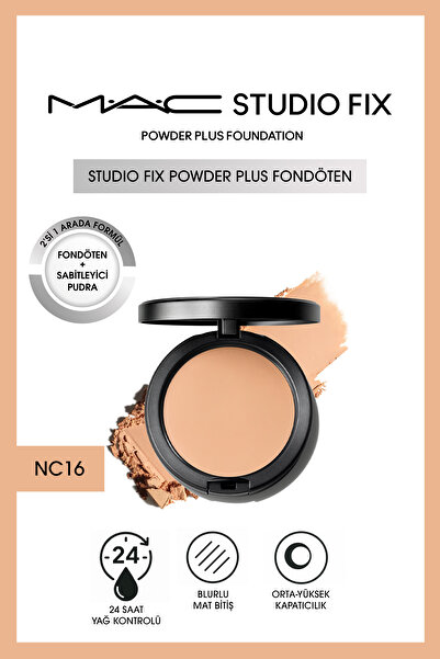 M.A.C YENİ Studio Fix Powder Plus Fondöten - NC16