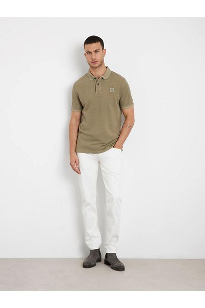 Guess Πλυμένο ανδρικό μπλουζάκι Polo Slim Fit