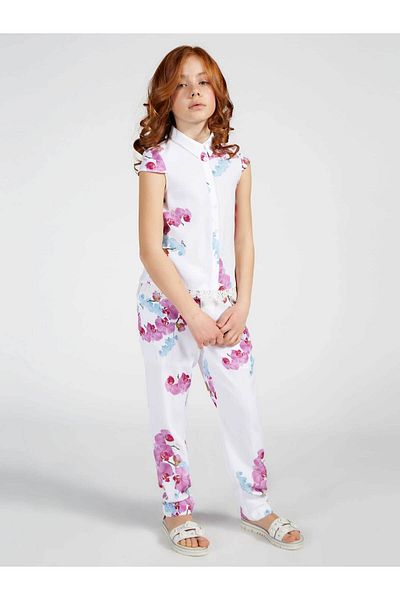 Guess Polytwill Girl's Slim Fit Trousers