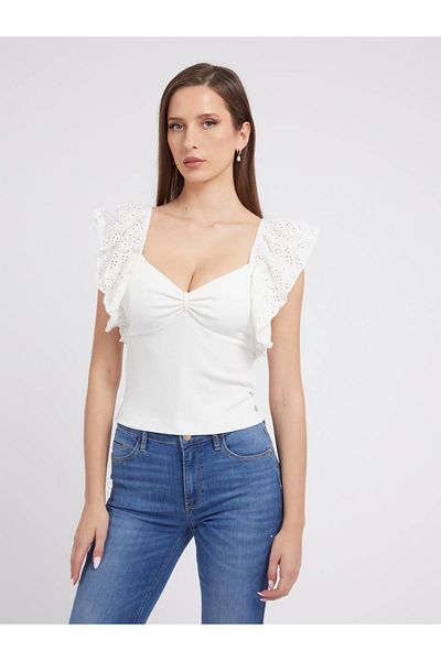 Guess Tricou pentru damă cu volane