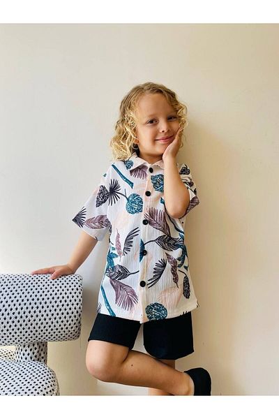 EFSACE Shirt Owersize Style Shorts Set