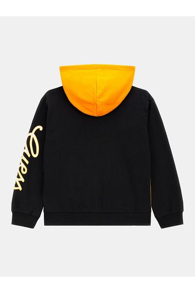 Guess Bg Store Boy Μαύρο Πορτοκαλί Φούτερ 23pfwglyq28