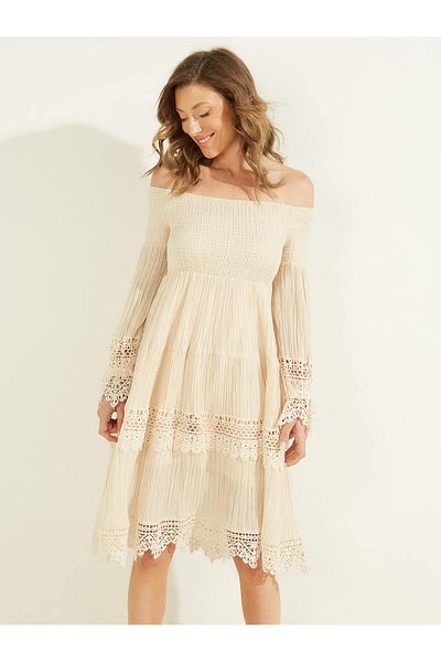 Guess 3 Qtr Slv Women's Dress