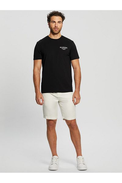 Guess Regular White Men's Shorts M4Gd25Wdx72F0I1_Bowie Draw Cord Sho