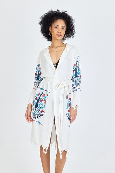 Mulberry Γυναικείο μπουρνούζι Samira Bamboo Printed Organic