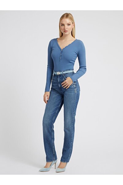Guess Mom Kadın Relaxed Fit Jean