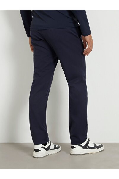 Guess Erkek Esnek Standart Kalıp Lacivert Pantolon