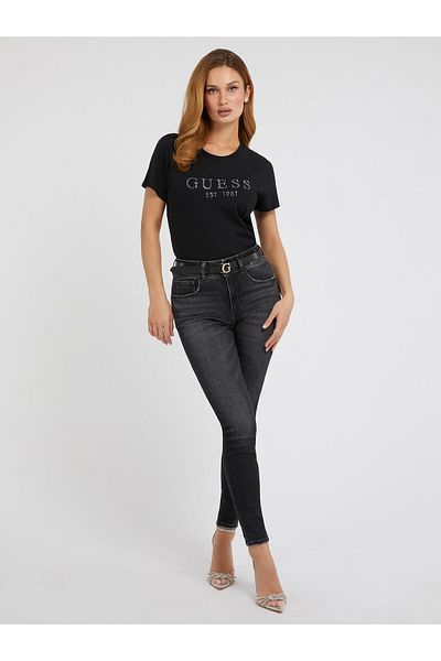 Guess Tricou Crysta pentru femei cu croiala normală din 1981