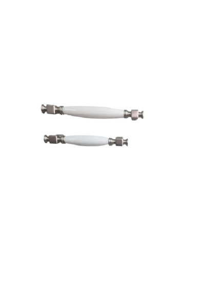 BafArt Furniture Handle Z310 Silver Corner White 128 mm
