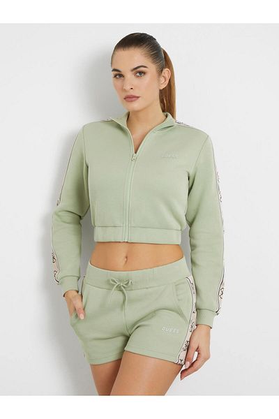 Guess New Britney Crop Zip Sweat