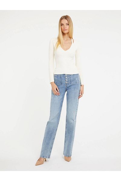 Guess Pulover de damă Ls Vn Aline