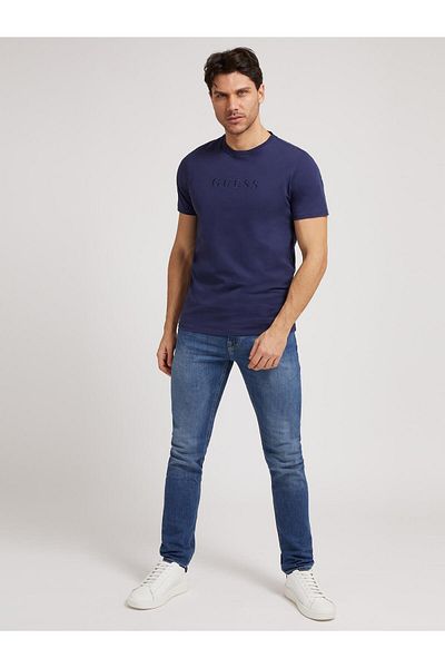 Guess Es Men's Navy Blue T-Shirt