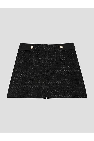 Guess High Waist Relaxed Black Women's Shorts W3Bd93Wfqh0Fj1W