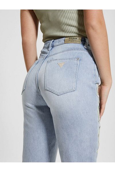 Guess Blugi Mom pentru femei, cu croiala relaxată