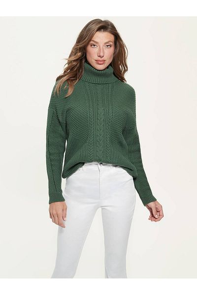 Guess LS DAWNA CABLE TURTL - Pulover confortabil și elegant