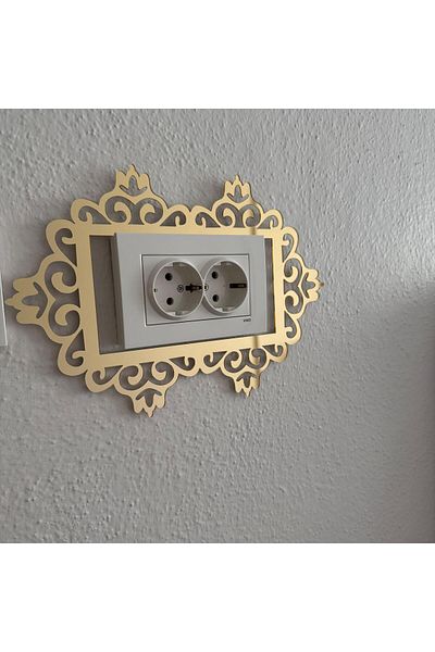 HARPİES Double Gold Plexiglass |   Standard Piriz Frame | Double Gold Socket | 18*27cm | Pr8011