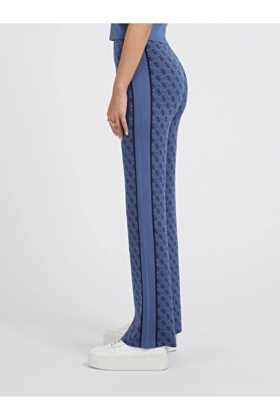 Guess Yüksek Bel Regular Fit Lacivert Kadın Pantolon W3YB38Z37K0F33B