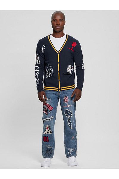 Guess Ls Patch Men's Cardigan