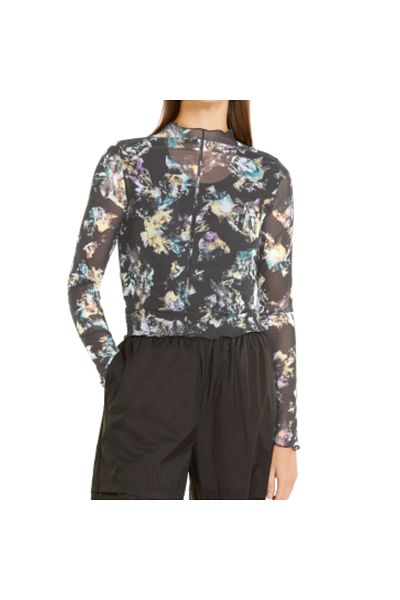 Puma Crystal G. Aop Longsleeve Fitted Tee Pum