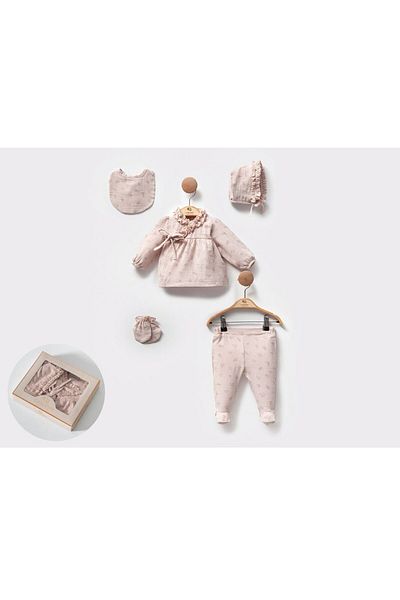 Cassiope Muslin Five-Piece Hospital Discharge Set