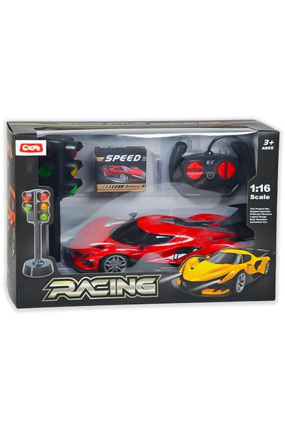 CToys 1:16 Remote Control USB Car Rc with Traffic Light Red 898A