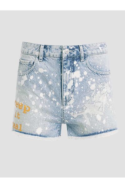 Guess Mom Women's Relaxed Fit Denim Shorts