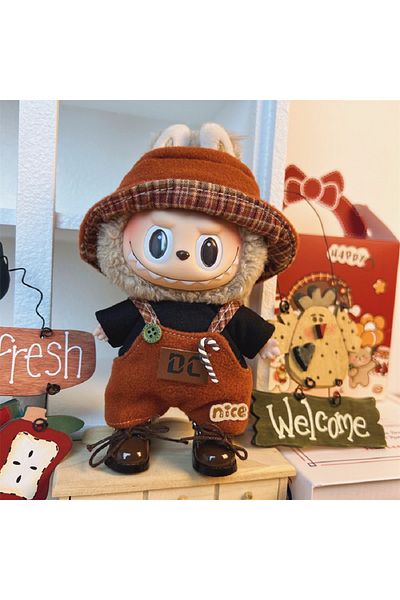 Choice D 1pcs For 17cm Labubus Mini Doll Clothes Outfit Hat Clothes Shoes Labubu Ii Doll Accessories Culti.