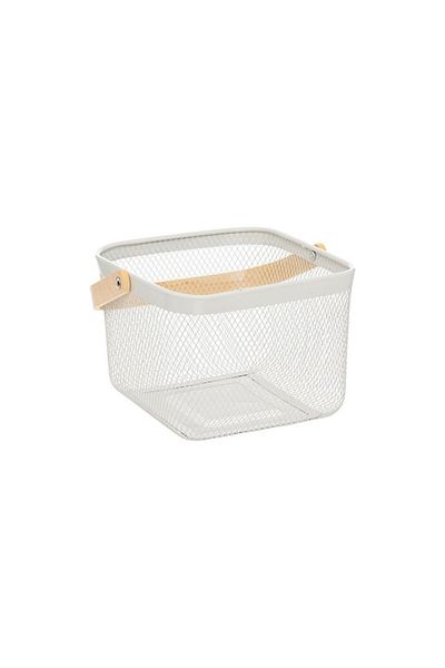 5 five simply smart Mayaj serving basket, white, metal, 26 x 24.5 x H 17.5 cm