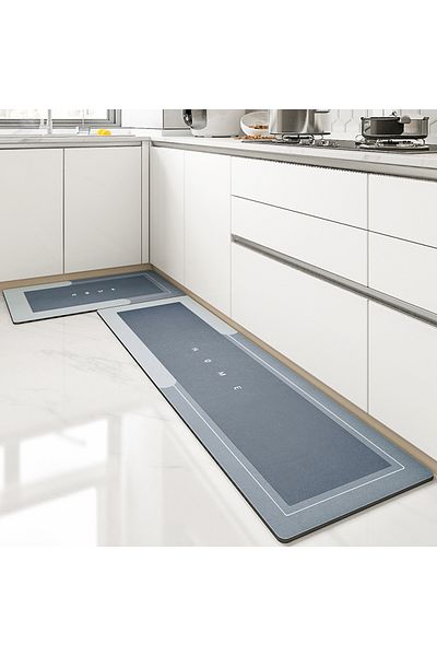 Choice 50X120CM(1.6x3.9FT X-GZN 2 VIKAMA Simple Diatomite Two Sets of Floor Mats Bathroom Floor Mats Non-sl