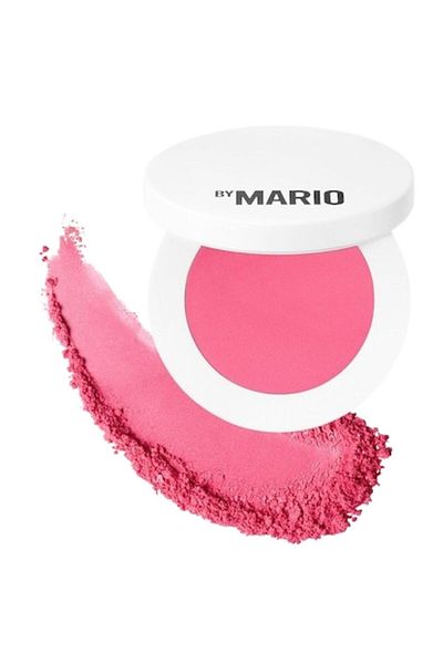 MAKEUP BY MARIO Soft Pop Powder Blush Poppy Pink | Vibrant Pink Blush for Bold Radiant Glow | 4.4ml