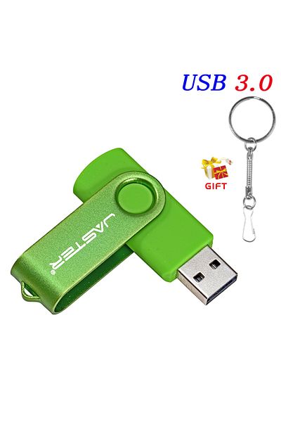 Choice 16GB Green Colorful USB 3.0 Flash Drive 64GB Rotatable Pen Drive 32GB Key Chain Black Memory stick C