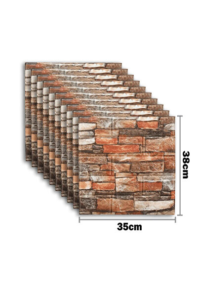 Choice 10 قطع B 10 قطع ذاتية اللصق ديكور 3D رغوة ملصقات الحائط غرفة لوح للماء...