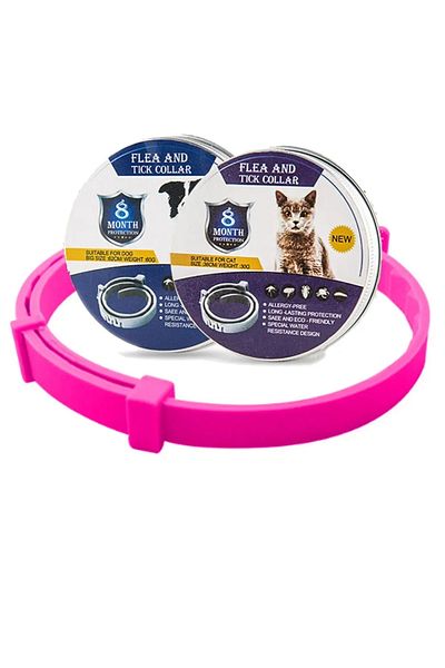 Choice CAT rose 8-Month Flea & Tick Defense Collar for Dogs & Cats - Mosquito & Insect Repellent Pet Protec