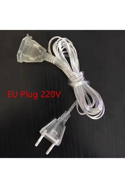Choice EU Plug-4x0.6M 3m EU Plug New Year 2025 4M*0.6M Christmas Festoon Led Icicle Curtain Lights Outdoor