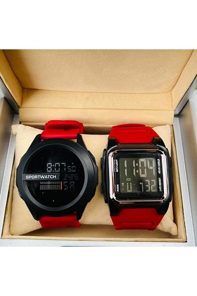 choice2 red Buy 1 Get 1 Electronic Watch for Man Waterproof Led Light Reloj Deportivo Hombre Free Shippping
