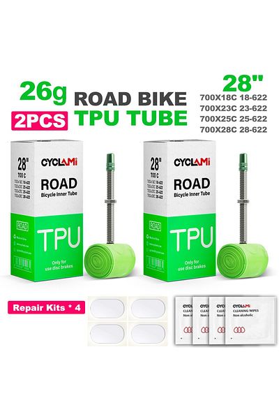 Choice 700c 45mm 18-28C 2 Pcs 26g tube 2 Pieces Ultra-light 26 Grams TPU Material Bike Inner Tube 700C 18 2