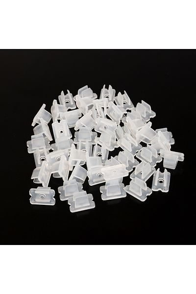 Choice 100pcs 50Pcs 6*12MM LED Strip Fix Clips Connector For Fixing 2835 Neon Light 220V COB Plastic Buckle