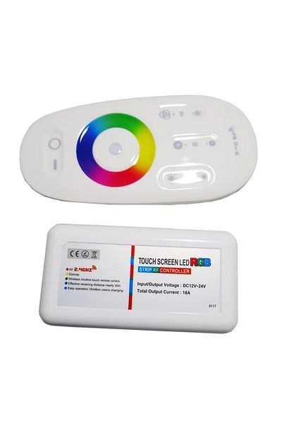 Choice RGBW controller 12V 24V 18A 2.4G Wireless LED Controller RGB RGBW Controller Wall Mounted Touch Pann