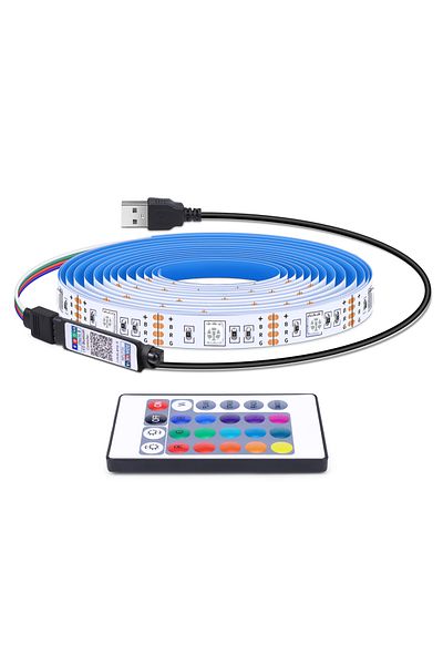 Choice 1M 30LEDs High Brightness 30LED/M RGB USB LED Light 5050 Diode Tape Wireless Bluetooth APP Control L