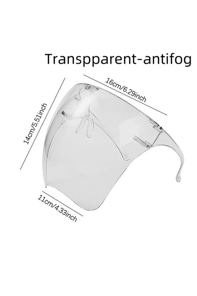 Choice Transpparent-antifog Full face high-definition transparent anti fog and splash protective mask, high