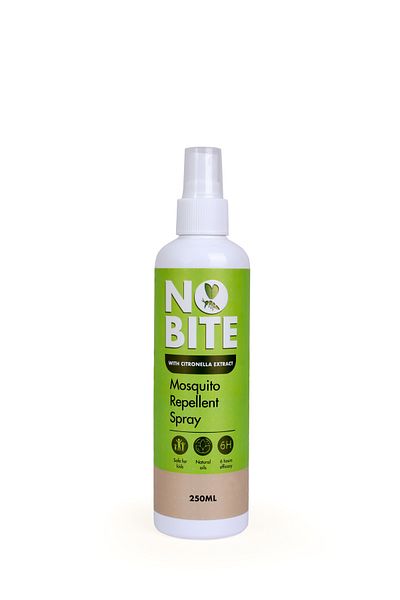 No Bite Mosquito Repellent Spray 250ml – Plant-Based, DEET-Free, Safe for Kids, Long-Lasting