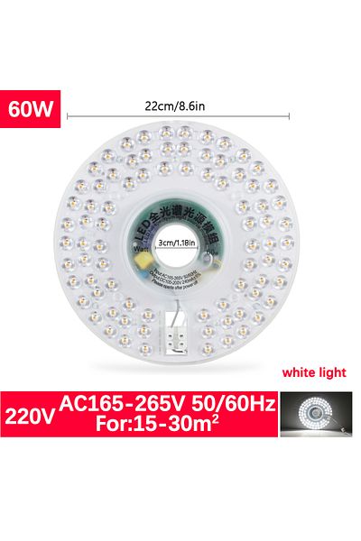 Choice QGP60W A LED Panel Light 85V-265V Ceiling Light LED Module 20W 40W 60W 100W Round Replacement LED Re